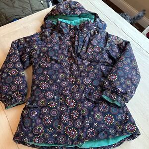 Phibee Kids Girls‎ Multicolor Dot Print Hooded Winter Jacket Size 146/152 10 12
